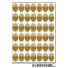 336 Stickers Ovale 1,5cm - Décoration Gommette Loisirs - Vinyle Repositionnable