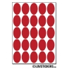 200 Stickers Ovale 2cm - Décoration Gommette Loisirs - Vinyle Repositionnable