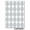 200 Stickers Ovale 2cm - Décoration Gommette Loisirs - Vinyle Repositionnable