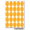 200 Stickers Ovale 2cm - Décoration Gommette Loisirs - Vinyle Repositionnable