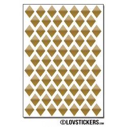 576 Stickers Losange 1,2cm - Décoration Gommette Loisirs - Vinyle Repositionnable