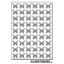 432 Stickers Papillon 1cm - Décoration Gommette Loisirs - Vinyle Repositionnable