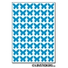 432 Stickers Papillon 1cm - Décoration Gommette Loisirs - Vinyle Repositionnable