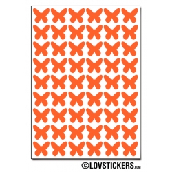 432 Stickers Papillon 1cm - Décoration Gommette Loisirs - Vinyle Repositionnable