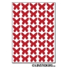 320 Stickers Papillon 1,2cm - Décoration Gommette Loisirs - Vinyle Repositionnable