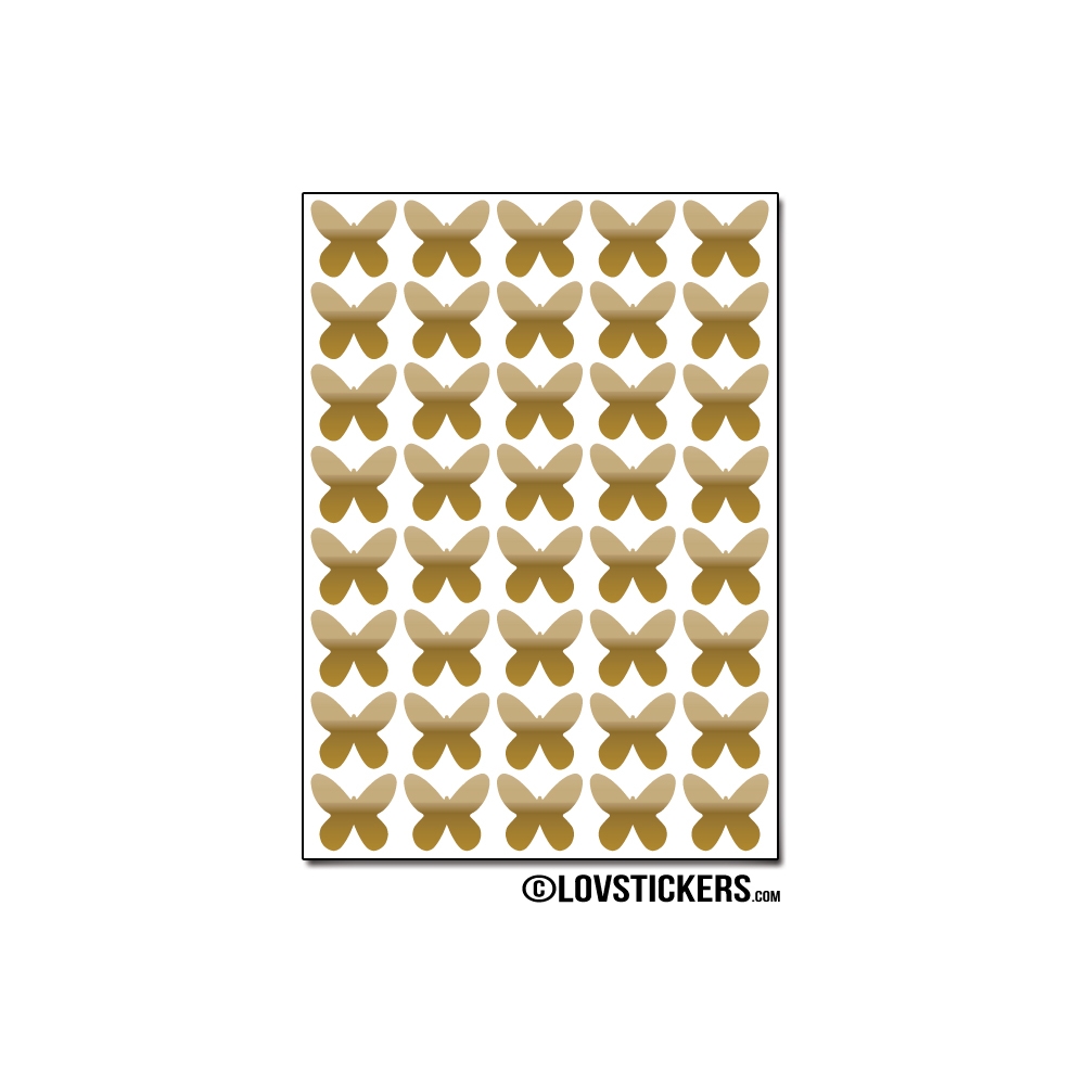 320 Stickers Papillon 1,2cm - Décoration Gommette Loisirs - Vinyle Repositionnable