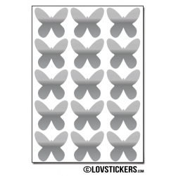 120 Stickers Papillon 2cm - Décoration Gommette Loisirs - Vinyle Repositionnable