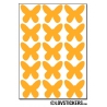 120 Stickers Papillon 2cm - Décoration Gommette Loisirs - Vinyle Repositionnable