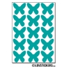 120 Stickers Papillon 2cm - Décoration Gommette Loisirs - Vinyle Repositionnable