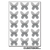 120 Stickers Papillon 1,8cm - Décoration Gommette Loisirs - Vinyle Repositionnable