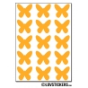 120 Stickers Papillon 1,8cm - Décoration Gommette Loisirs - Vinyle Repositionnable