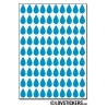 720 Stickers Goutte d'eau 1cm - Décoration Gommette Loisirs - Vinyle Repositionnable