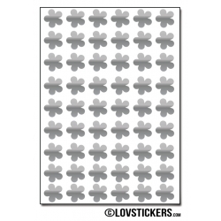 432 Stickers Fleur 1cm - Décoration Gommette Loisirs - Vinyle Repositionnable