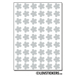 432 Stickers Fleur 1cm - Décoration Gommette Loisirs - Vinyle Repositionnable