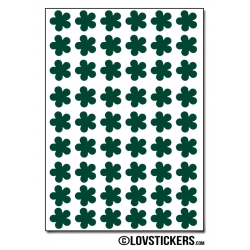 432 Stickers Fleur 1cm - Décoration Gommette Loisirs - Vinyle Repositionnable