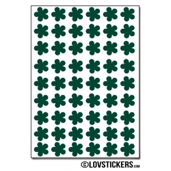 432 Stickers Fleur 1cm - Décoration Gommette Loisirs - Vinyle Repositionnable