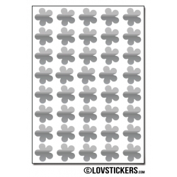 320 Stickers Fleur 1,2cm - Décoration Gommette Loisirs - Vinyle Repositionnable