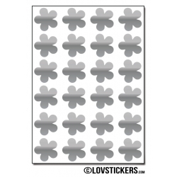 192 Stickers Fleur 1,5cm - Décoration Gommette Loisirs - Vinyle Repositionnable