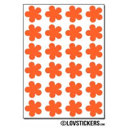 192 Stickers Fleur 1,5cm - Décoration Gommette Loisirs - Vinyle Repositionnable