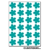 192 Stickers Fleur 1,5cm - Décoration Gommette Loisirs - Vinyle Repositionnable