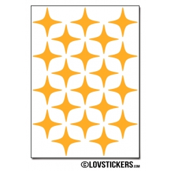 160 Stickers Etoiles 2cm - Décoration Gommette Loisirs - Vinyle Repositionnable