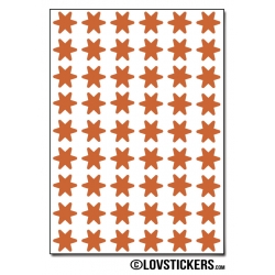 432 Stickers Etoiles 1cm - Décoration Gommette Loisirs - Vinyle Repositionnable