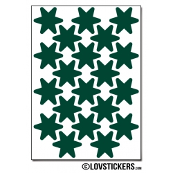 160 Stickers Etoiles 2cm - Décoration Gommette Loisirs - Vinyle Repositionnable