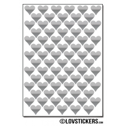 616 Stickers Coeur 1cm - Décoration Gommette Loisirs - Vinyle Repositionnable