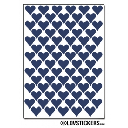 616 Stickers Coeur 1cm - Décoration Gommette Loisirs - Vinyle Repositionnable