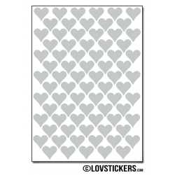 616 Stickers Coeur 1cm - Décoration Gommette Loisirs - Vinyle Repositionnable