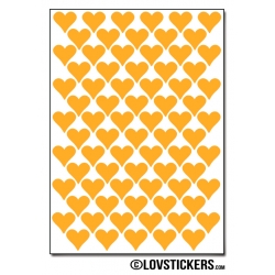 616 Stickers Coeur 1cm - Décoration Gommette Loisirs - Vinyle Repositionnable