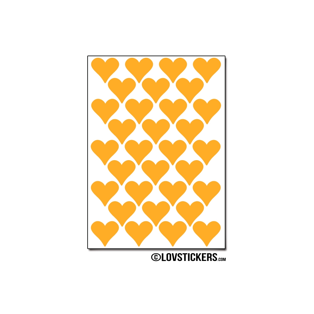 256 Stickers Coeur 1,5cm - Décoration Gommette Loisirs - Vinyle Repositionnable