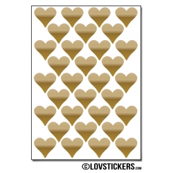 256 Stickers Coeur 1,5cm - Décoration Gommette Loisirs - Vinyle Repositionnable