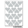 160 Stickers Coeur 2cm - Décoration Gommette Loisirs - Vinyle Repositionnable