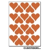 160 Stickers Coeur 2cm - Décoration Gommette Loisirs - Vinyle Repositionnable