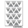 160 Triangles 2 cm - Gommette Triangle Deco Repositionnable en Vinyle