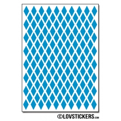 1144 Stickers Losange 1cm - Décoration Gommette Loisirs - Vinyle Repositionnable