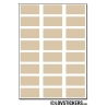 192 Stickers Rectangle 1 cm - Décoration Gommette Loisirs - Vinyle Repositionnable