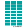 192 Stickers Rectangle 1 cm - Décoration Gommette Loisirs - Vinyle Repositionnable