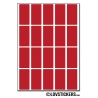 160 Stickers Rectangle 1,2 cm - Décoration Gommette Loisirs - Vinyle Repositionnable