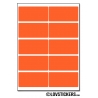 80 Stickers Rectangle 1,8 cm - Décoration Gommette Loisirs - Vinyle Repositionnable