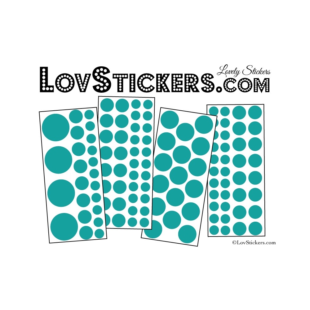 116 Stickers Ronds Mixte - Autocollant Décoration Intérieur