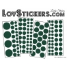 116 Stickers Ronds Mixte - Autocollant Décoration Intérieur