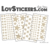 200 Stickers Etoiles - Autocollant decoration