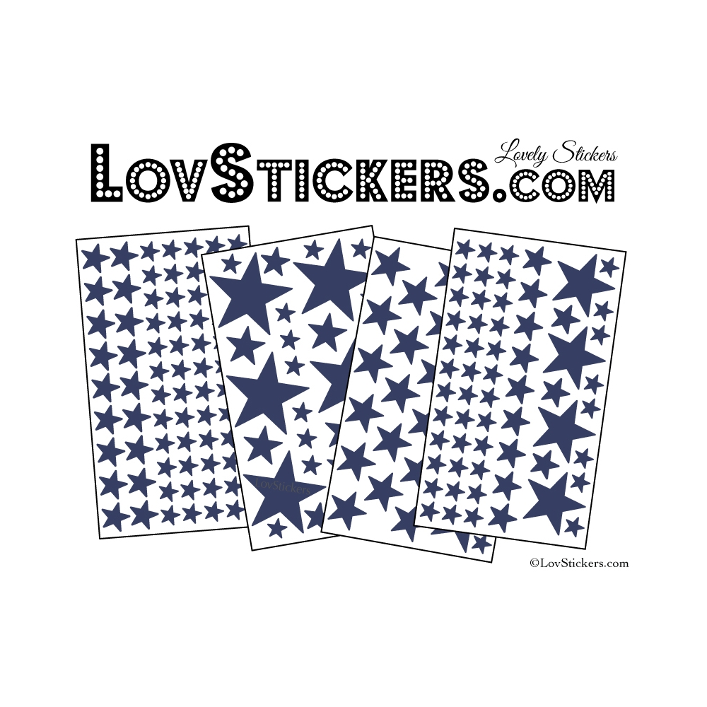 200 Stickers Etoiles - Autocollant decoration