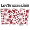 200 Stickers Etoiles - Autocollant decoration