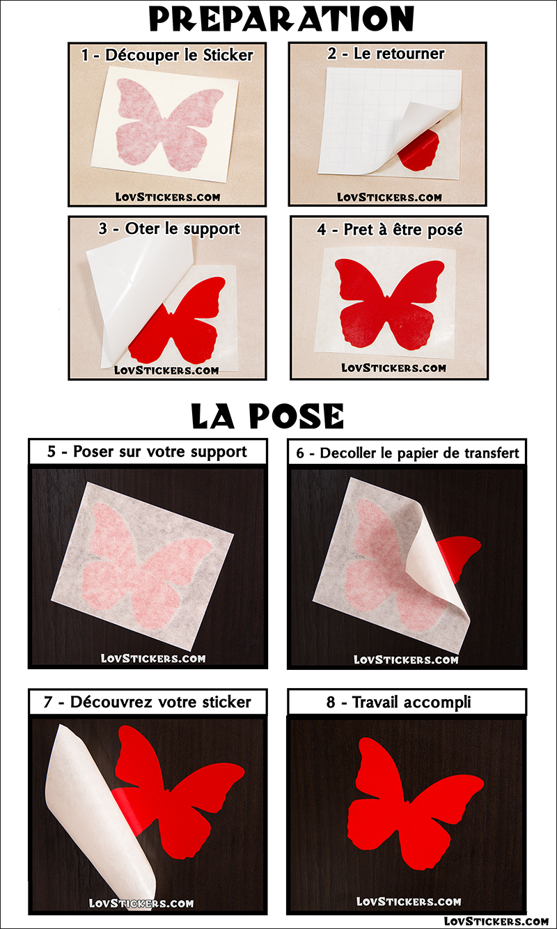 Guide tuto pose stickers vinyle