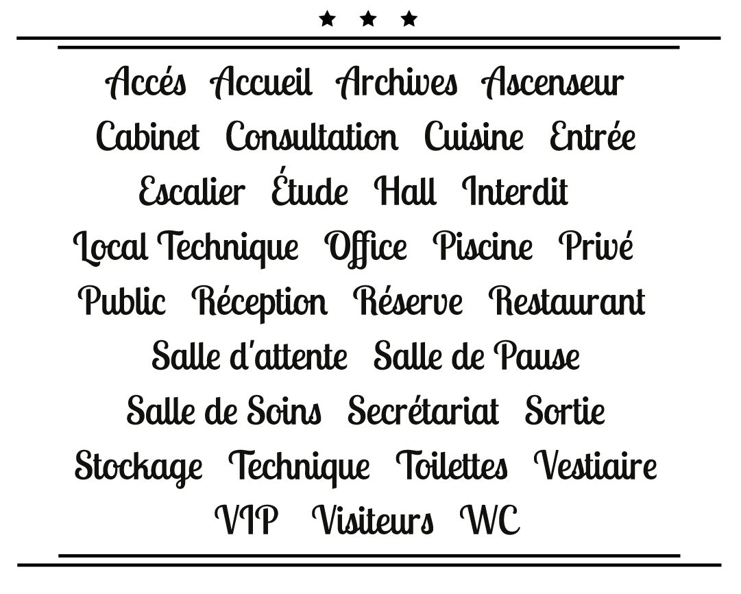 Sticker de decoration porte
