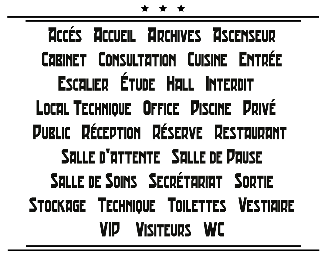 Sticker de decoration porte